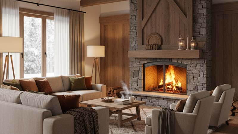 Основные виды каминов