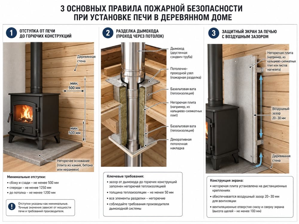 Отступка разделка и защитный экран